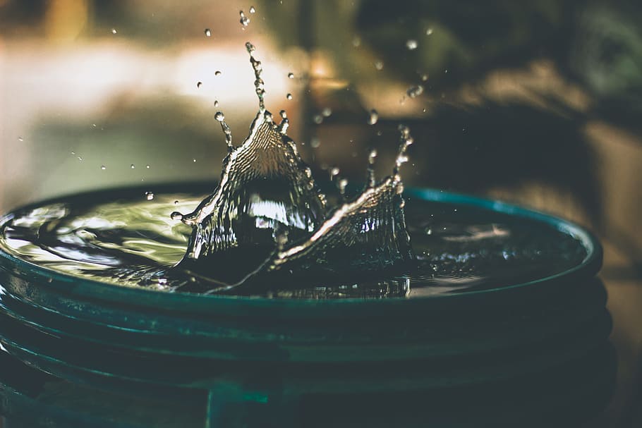 HD wallpaper: water drop on bucket photo, water ripples on top of green  plastic bucket | Wallpaper Flare