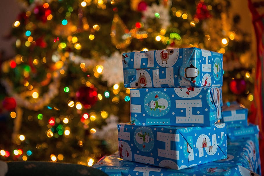 christmas, presents, tree, xmas, gift, christmas presents, box HD wallpaper