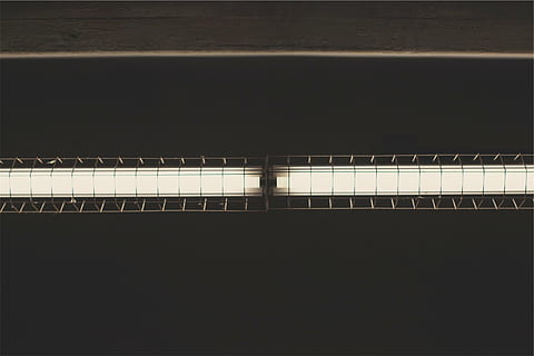 white lamp, close, turned, led, light, bar, ceiling, music HD wallpaper