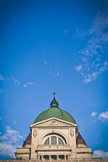 white, brown and green concrete church during daytime, architecture HD wallpaper