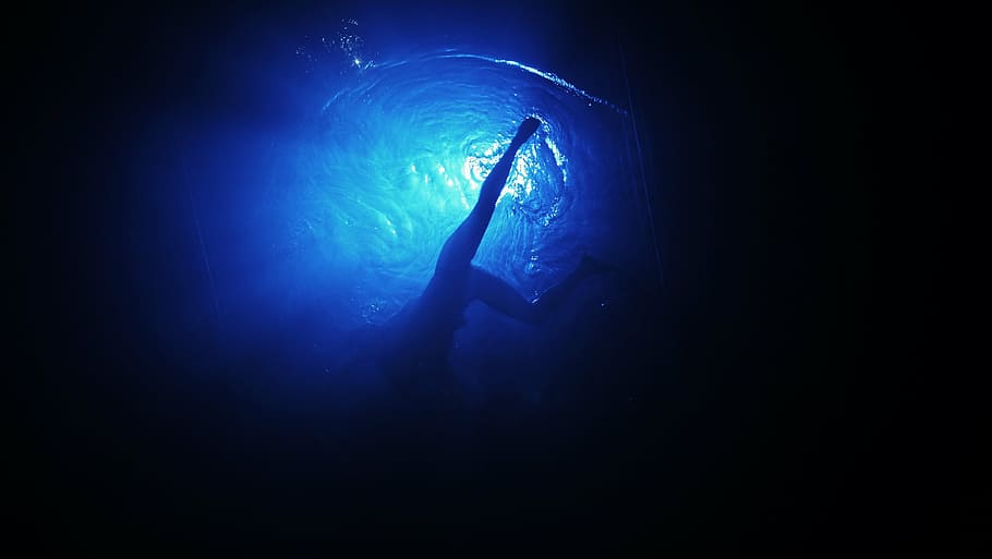 feeling, swimming, water, underwater, sea, blue, undersea, sport HD wallpaper