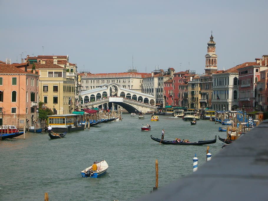 rialto bridge, italy, holidays, venezia, canale grande, venice, HD wallpaper