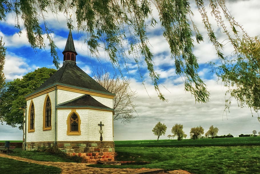 Eifel, Germany, Wayside Chapel, christian, small church, feet nich HD wallpaper