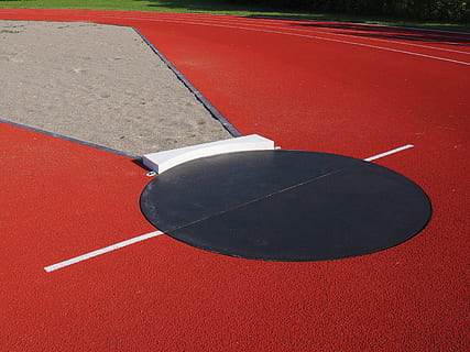shock ring, shock-circle, shot put, field, mark, lines, athletics HD wallpaper