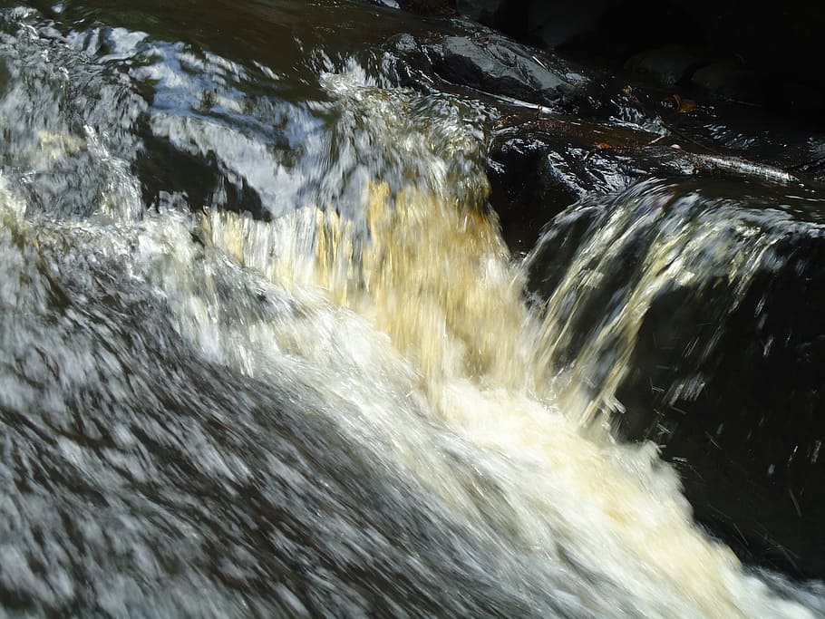 nature, agua, waterfall, motion, flowing water, blurred motion HD wallpaper