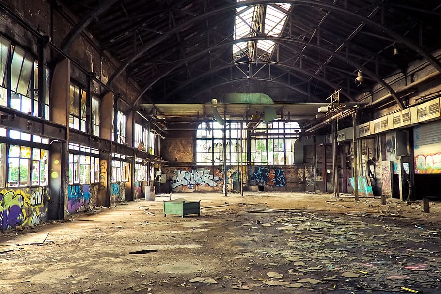 abandone factory indoor, lost places, rooms, leave, pforphoto, HD wallpaper