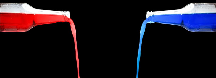 drinks, red, blue, container, background, black, black background HD wallpaper