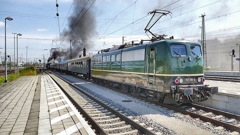 train, railway, transport system, rail transportation, mode of transportation HD wallpaper