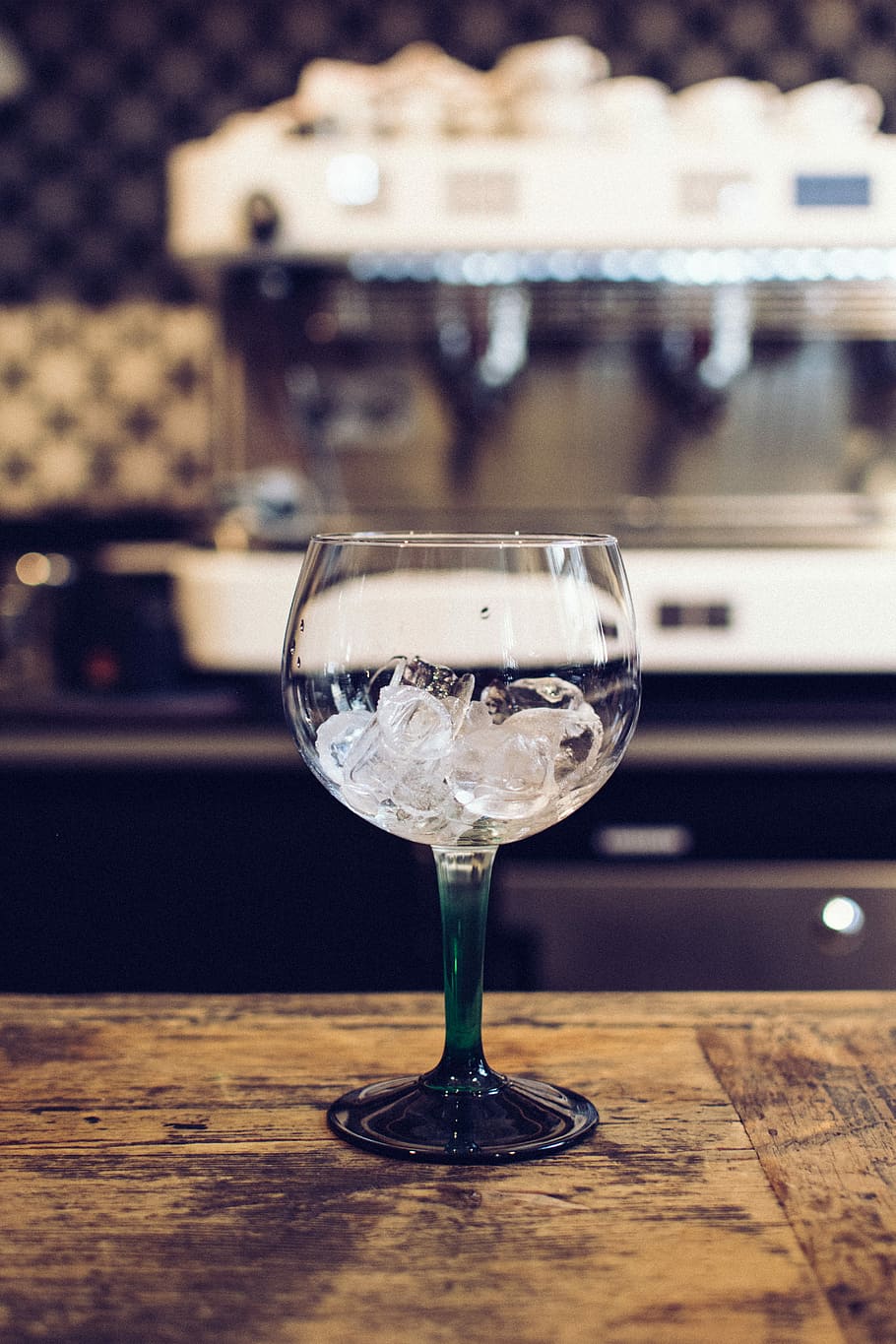 Empty glass with ice, drink, hands, wineglass, table, restaurant HD wallpaper
