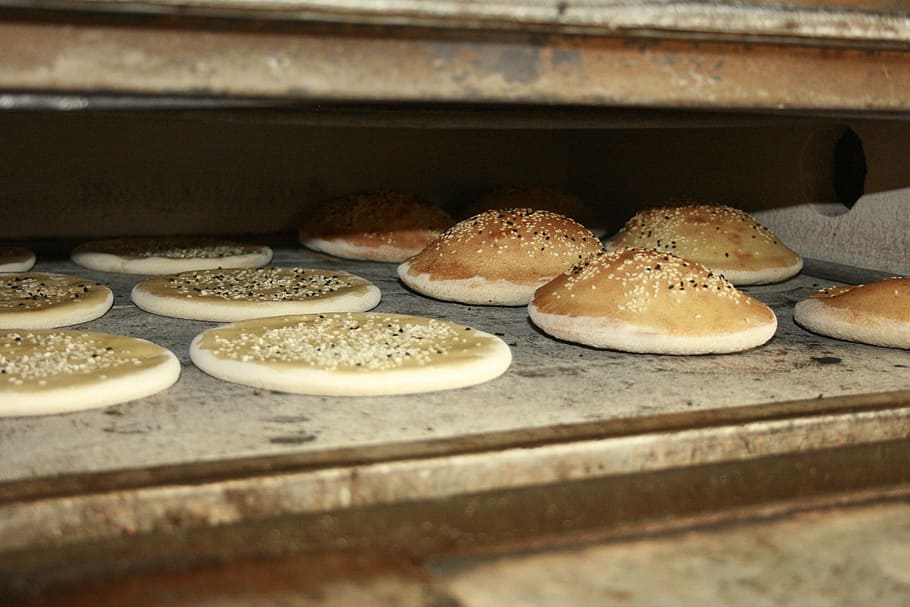 doner bread, doner kebab, kebap bread, bake bread, dough pieces, HD wallpaper