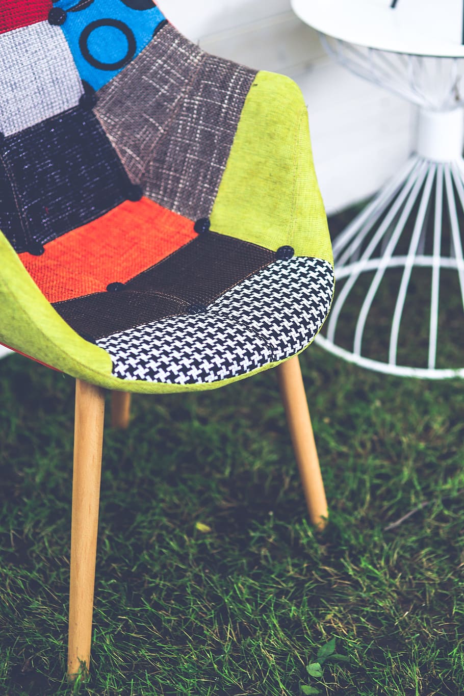 Chair, bright, button, buttons, color, colorful, comfortable HD wallpaper