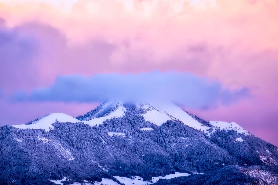 cold, snow, landscape, nature, clouds, countryside, daylight HD wallpaper