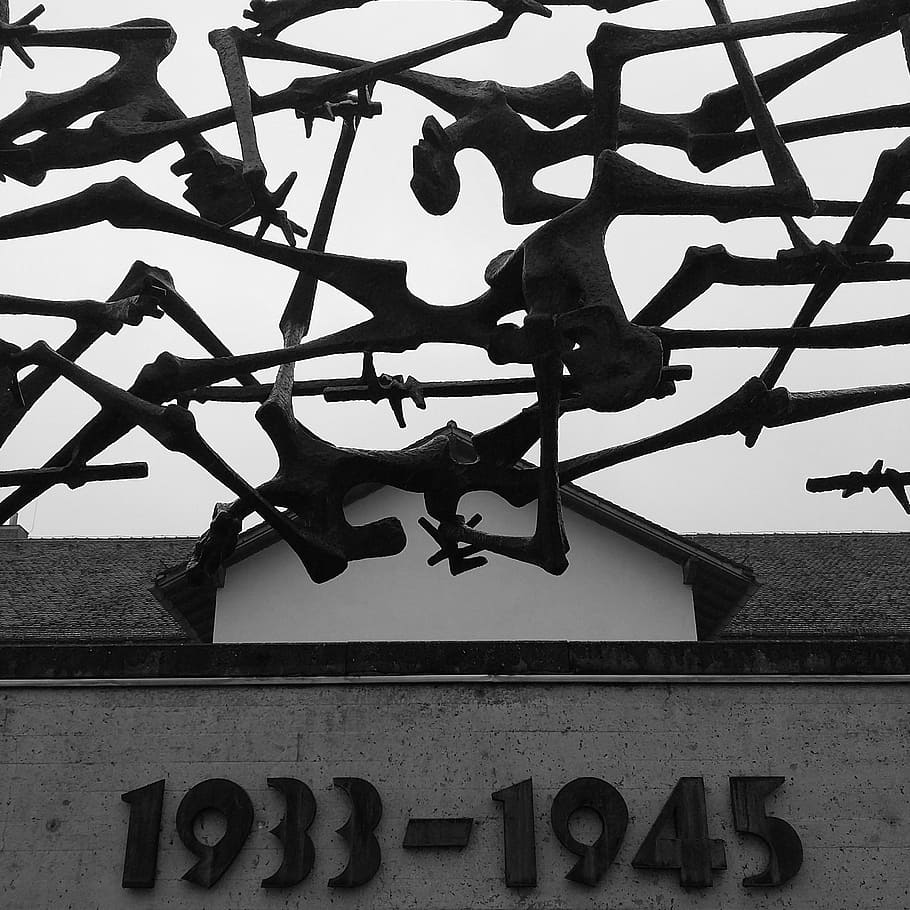 monument, concentration camp, germany, dachau, war, text, communication HD wallpaper