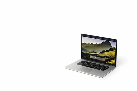 gray and black laptop computer, macbook, players, office, work HD wallpaper