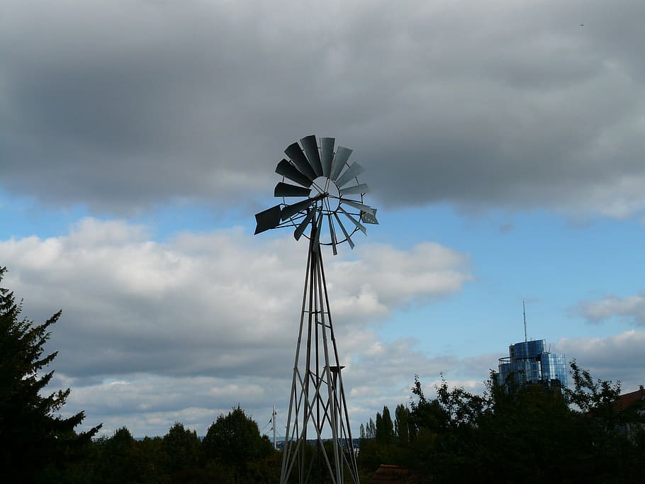 Pinwheel, Wind Power Plant, wind generator, windmill, power generators, HD wallpaper