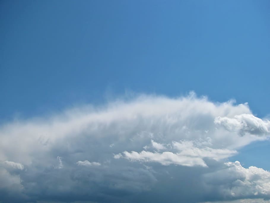 Sky, Clouds, Cumulus, Color, summer, blue, structure, cloud - sky HD wallpaper
