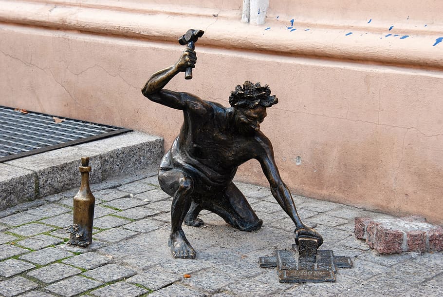 bacchus, image, brass, drink, drinking, wine, zielona gora HD wallpaper