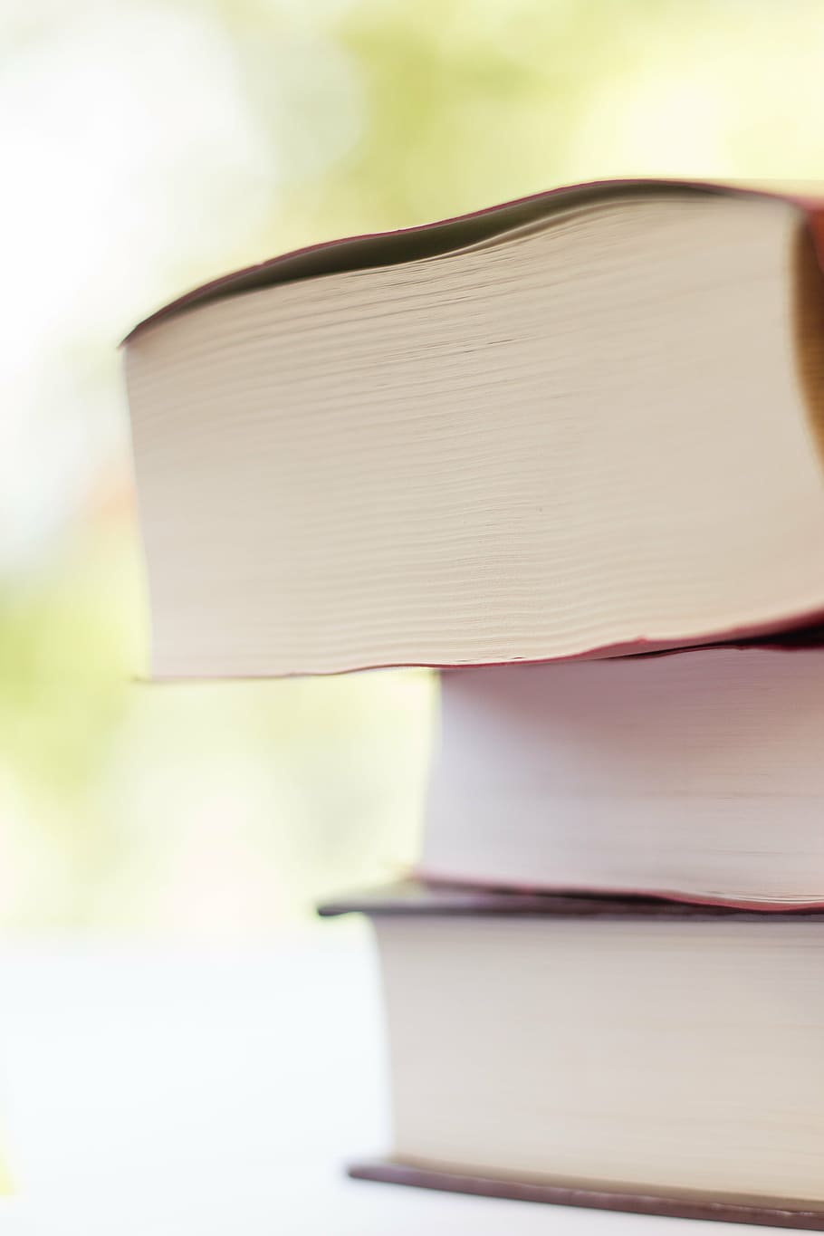 close-up photo of three books, library, reading, education HD wallpaper