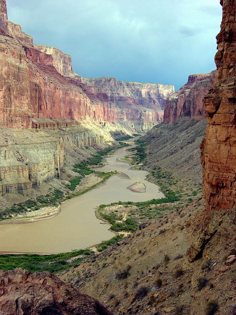 Grand Canyon at daytime, colorado river, landscape, scenic, nankoweap, HD wallpaper