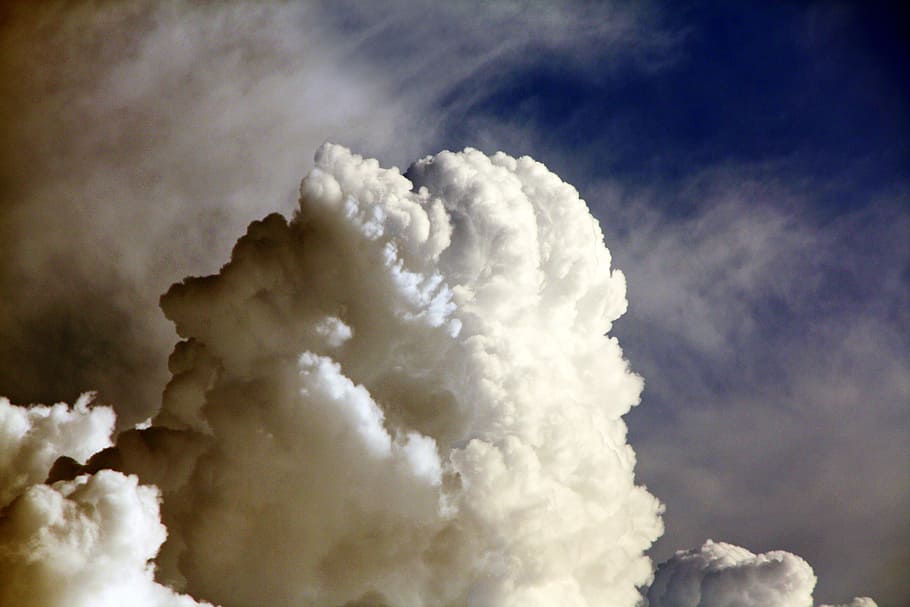 dark, blue, sky, cloud - sky, no people, cumulonimbus, storm cloud HD wallpaper