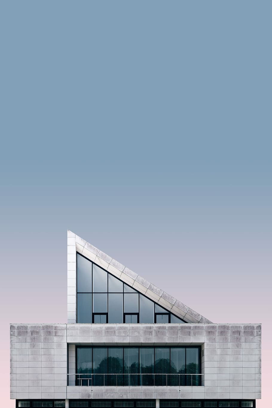 gray triangular ceiling house, architectural building, sky, abstract HD wallpaper