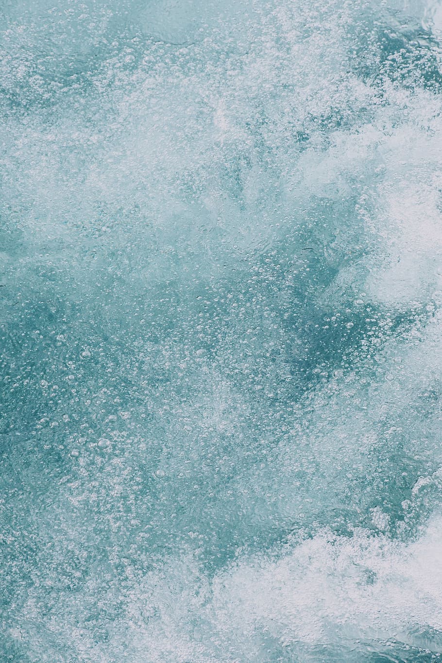 frosted water with bubbles, untitled, water texture, blue, underwater HD wallpaper
