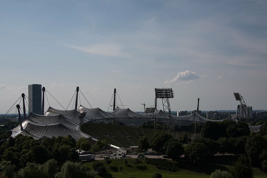 olympic site, munich, bavaria, architect, günter behnisch HD wallpaper