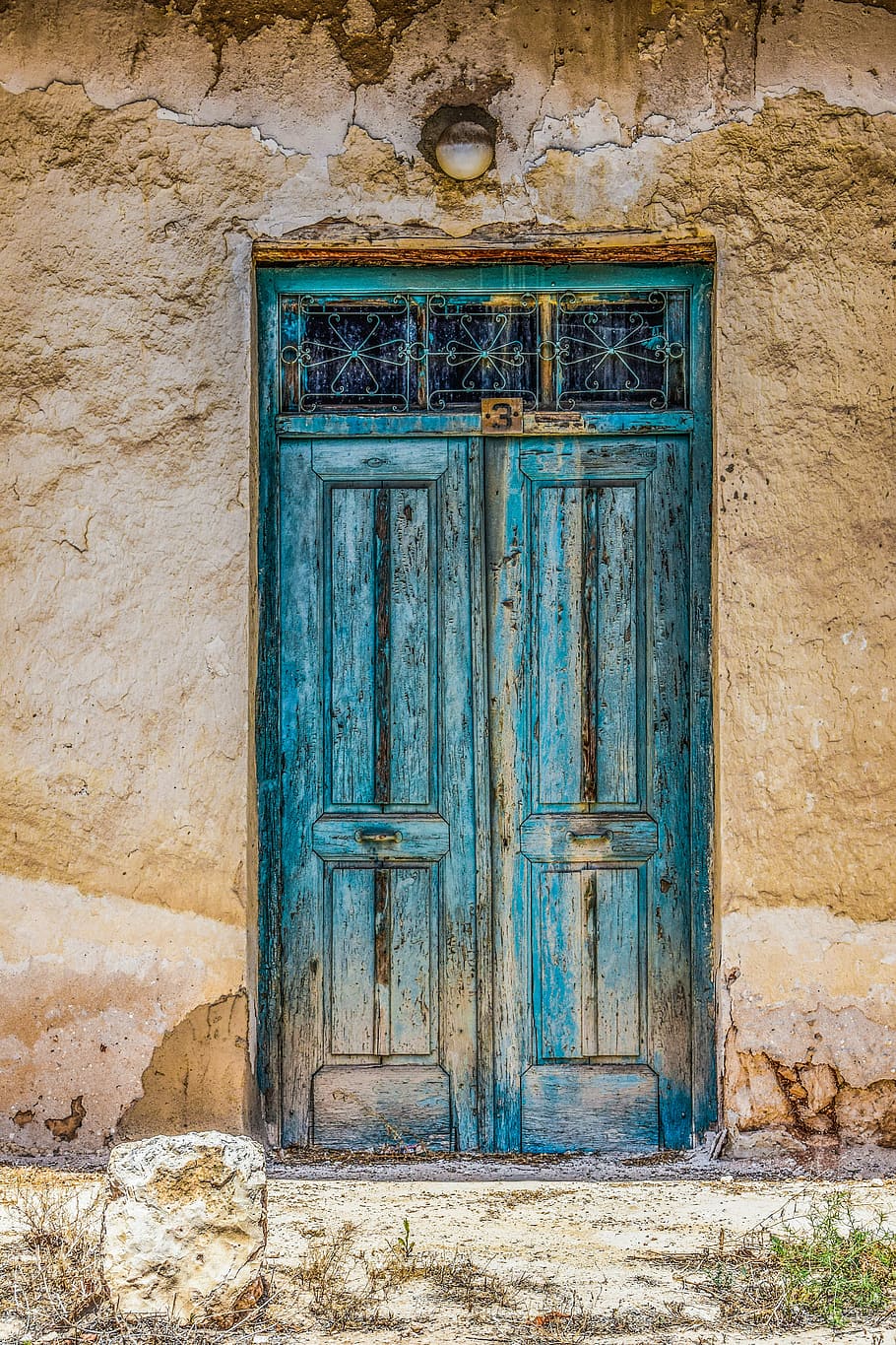 door, old, aged, weathered, rusty, dirty, decay, entrance, wooden HD wallpaper
