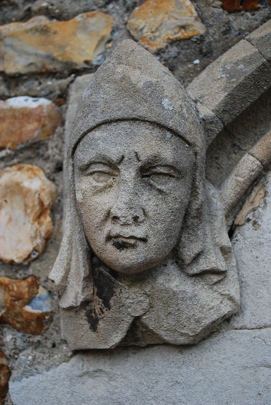 gargoyle, stone, mason, king, gothic, church, old, sculpture HD wallpaper