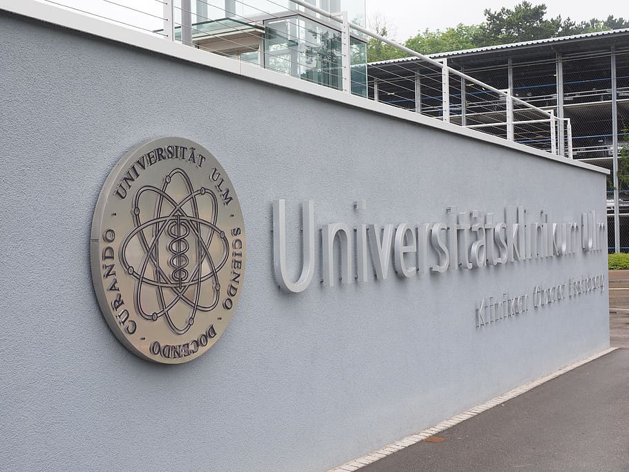University, Ulm, Emblem, Logo, university ulm, lettering, wordmark, HD wallpaper