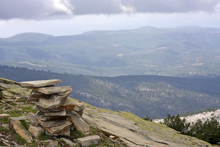 stones, mountains, thassos, scenics - nature, beauty in nature HD wallpaper