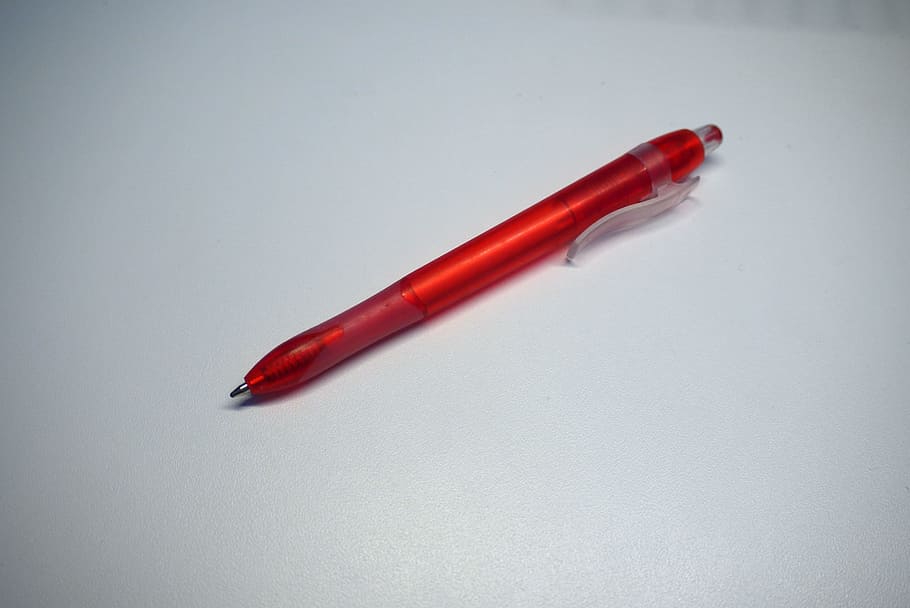 pen, write, writing, ink, red, blank, paper, studio shot, single object HD wallpaper