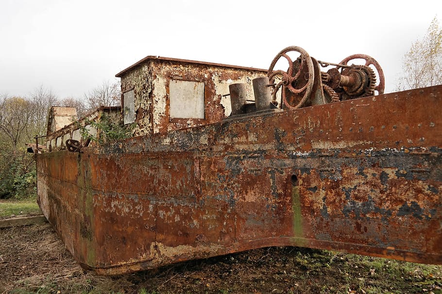 Ship Wreck, Ship, Wreck, Old, rusty, lapsed, rusted, stainless HD wallpaper