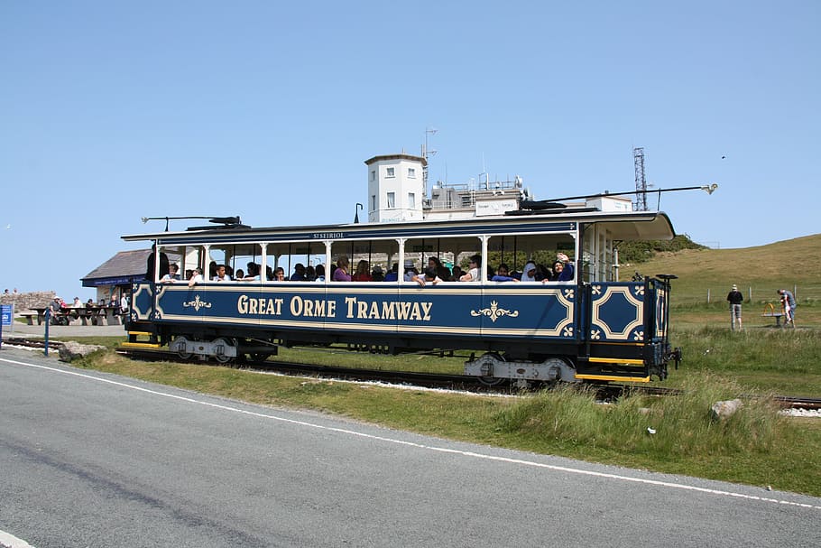 old tram, wales, great orme, tourist, transportation, mode of transportation HD wallpaper