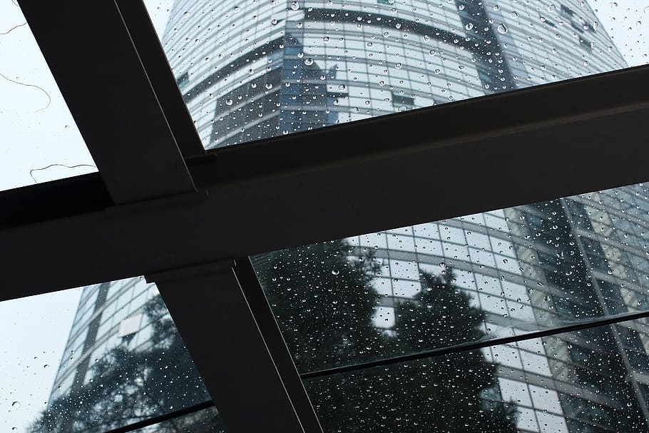 building, city, non, windows, memory, drop, veranda, reflect HD wallpaper