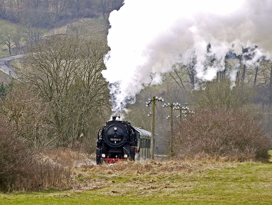 Steam Train, Steam Locomotive, special crossing, branch line, HD wallpaper