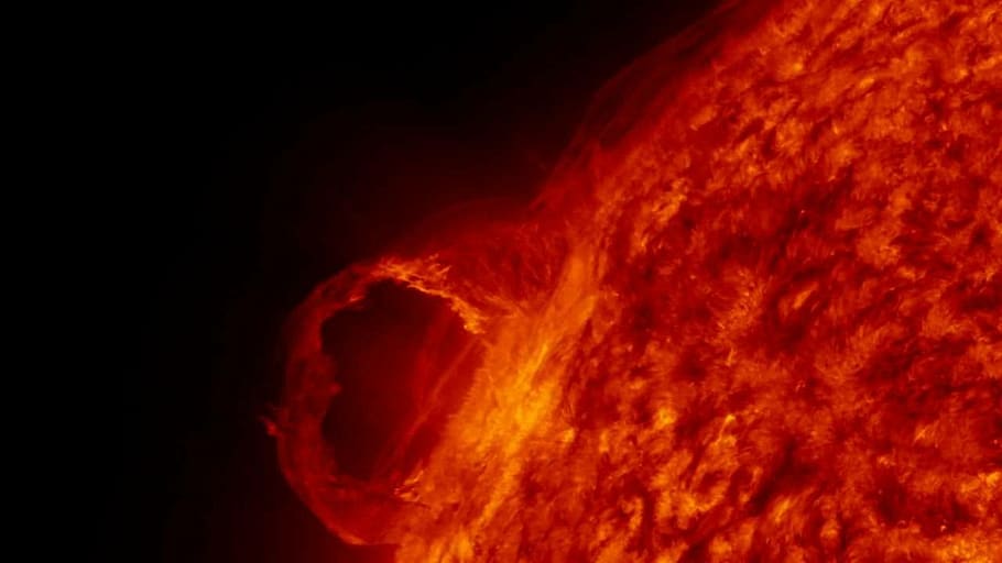 sun, solar flare, sunlight, eruption, prominence, hot, astronautics, HD wallpaper