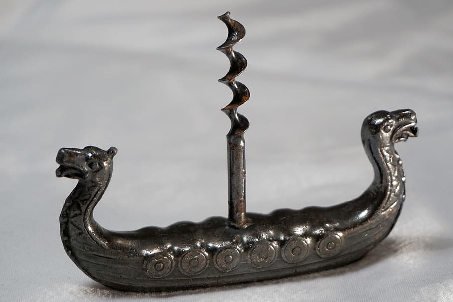black cork screw on white surface, corkscrew, antique, old HD wallpaper