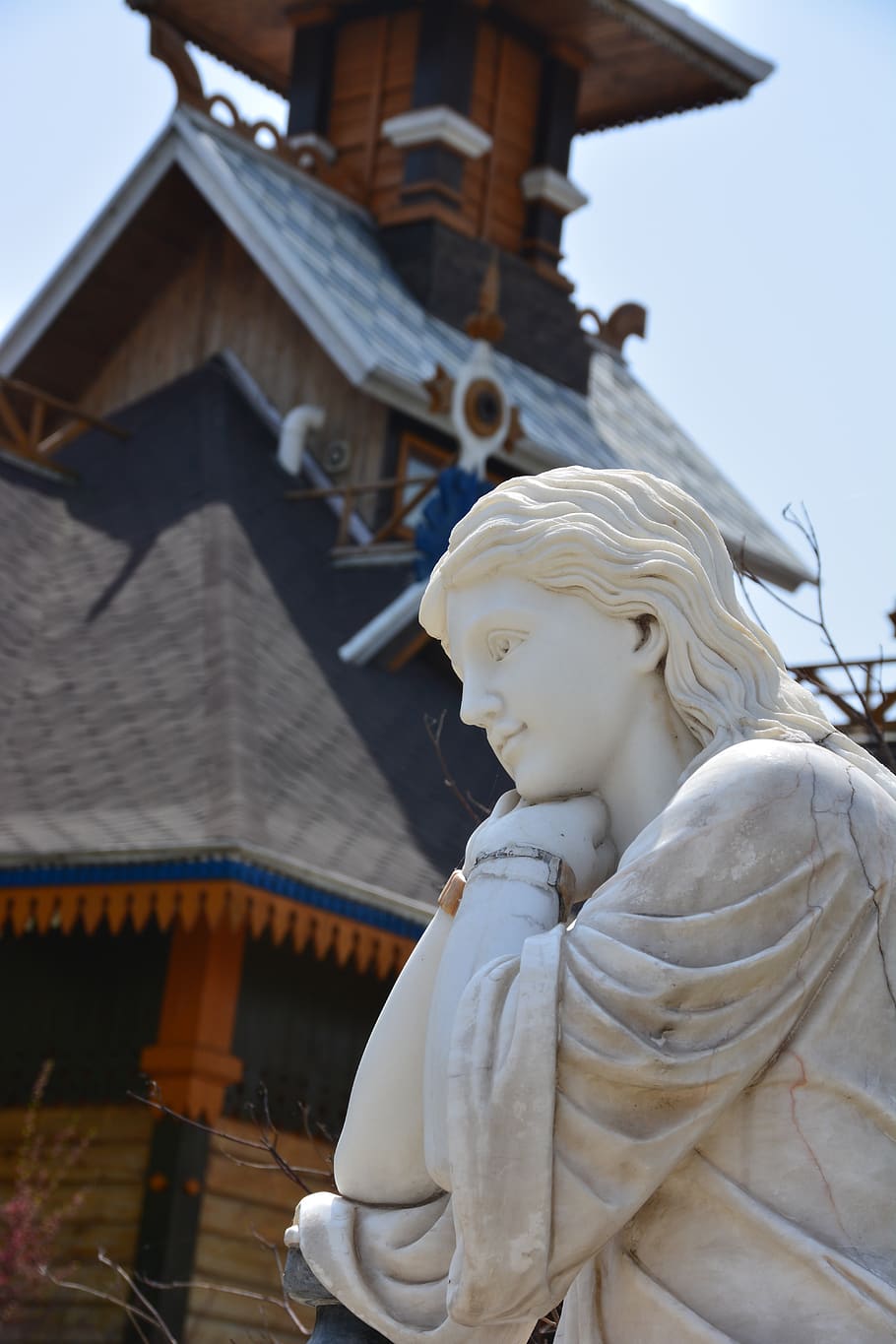 harbin, volga manor, sculpture, architecture, representation HD wallpaper