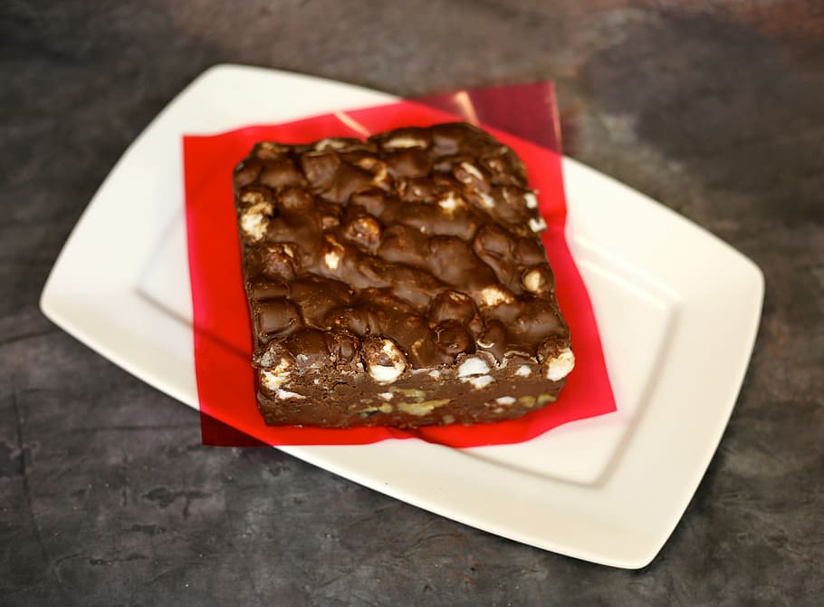 brownies, cake, candy, chocolate cake, sweet, dessert, sugar HD wallpaper
