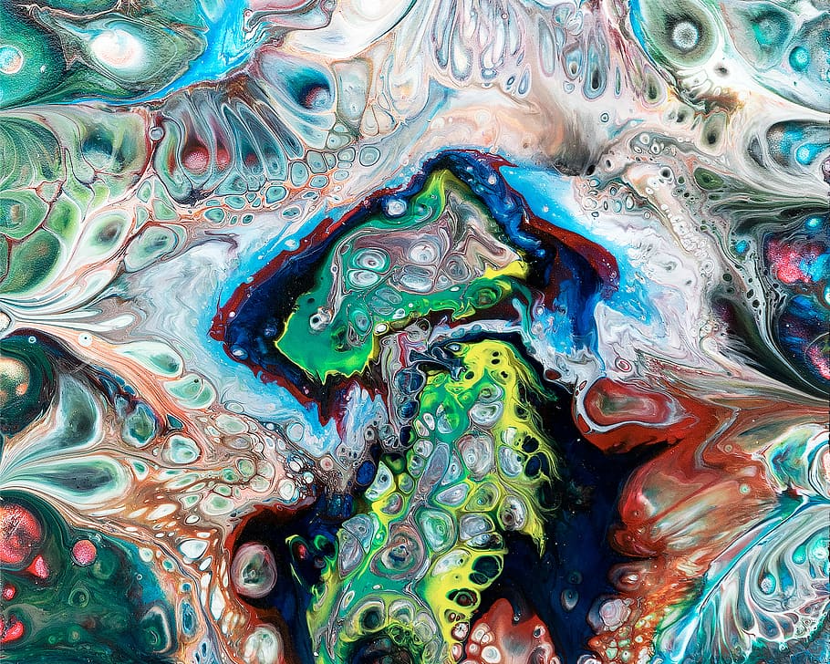 abstract background, multicolored abstract painting, texture HD wallpaper