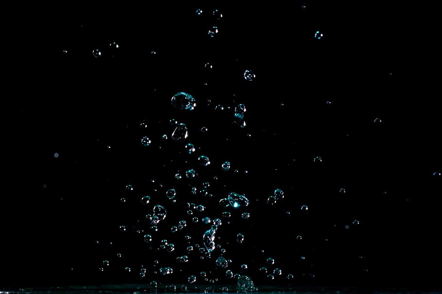 water, dark, dew, raindrops, clear, close-up, drop of water, droplet HD wallpaper