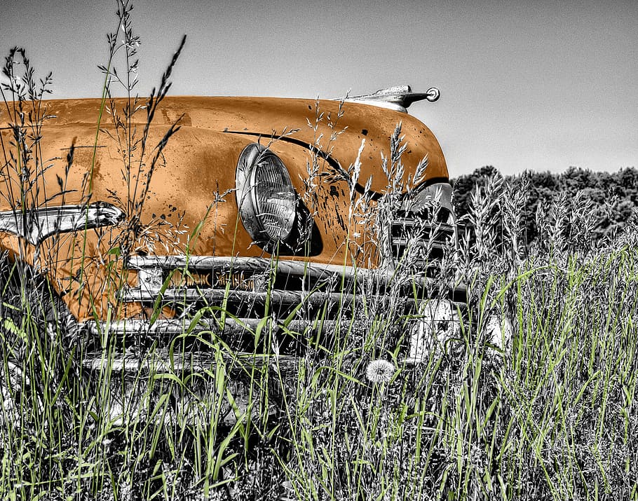 selective photo of brown and gray vehicle, oldtimer, car, vintage HD wallpaper