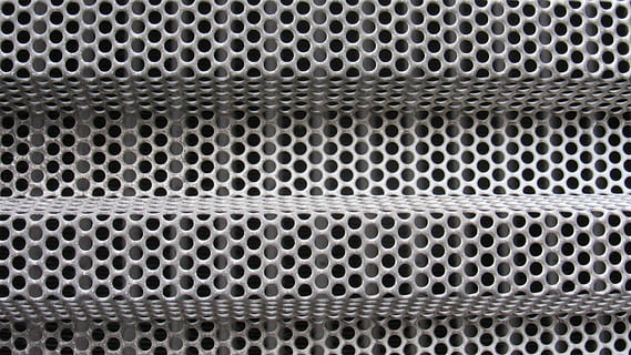 gray metal mesh case, Holes, Sheet, Folded, Mudguard, perforated sheet HD wallpaper