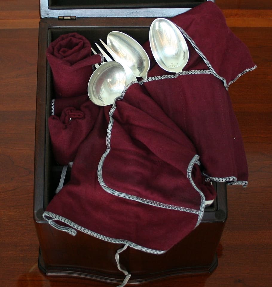 Storage, Chest, Spoons, Fork, Flatware, storage chest, ladel HD wallpaper