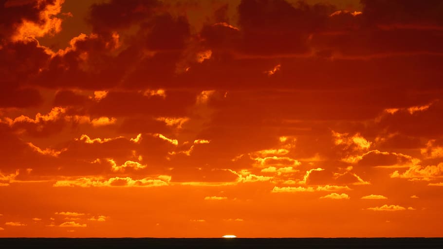 caribbean, sun, mood, sunset, nature, orange color, sky, cloud - sky HD wallpaper