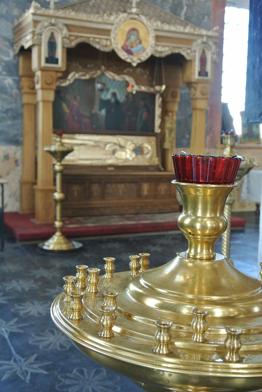 temple, orthodox, power, indoors, gold colored, antique, architecture HD wallpaper