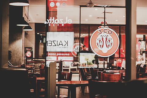 Jco signage, JCO neon signage in front of store, window, interior HD wallpaper