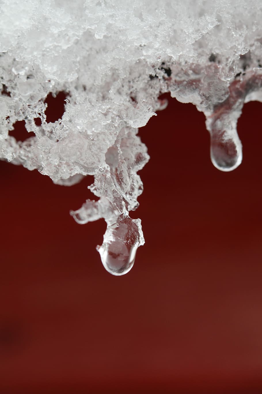 Snow, Ice, Winter, Wintry, Drip, Defrost, cold, iced, frozen, HD wallpaper