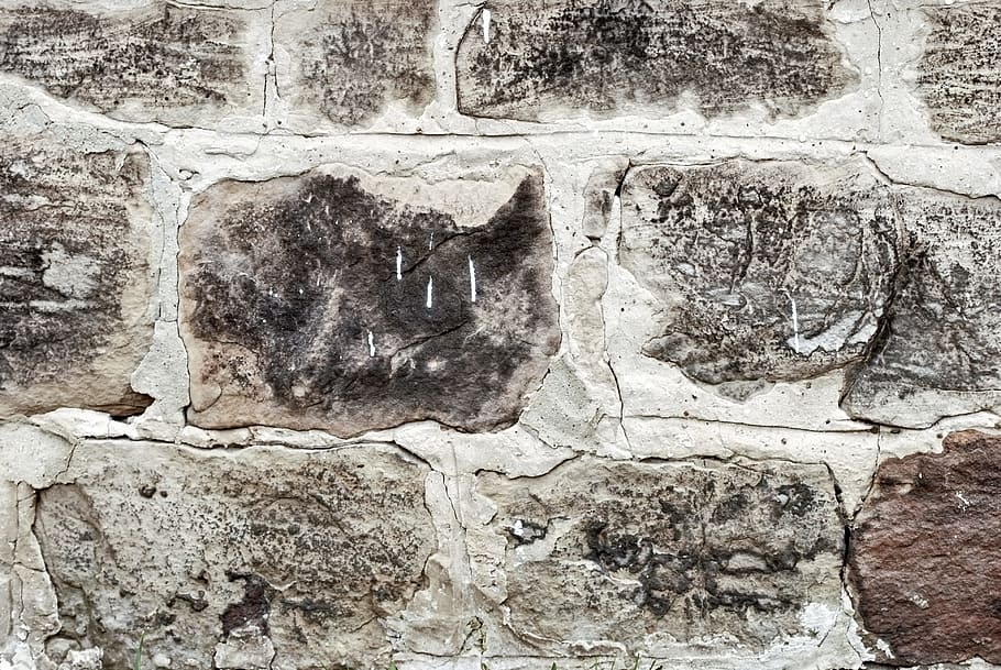 Backdrop, Wall, Brick, Stone, Brown, gray, grey, texture, rock, HD wallpaper